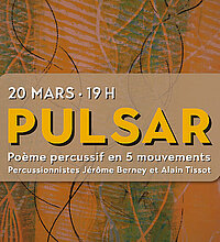 Pulsar, le poème percussif en 5 mouvements, par les percussionnistes Jérôme Berney et Alain Tissot
