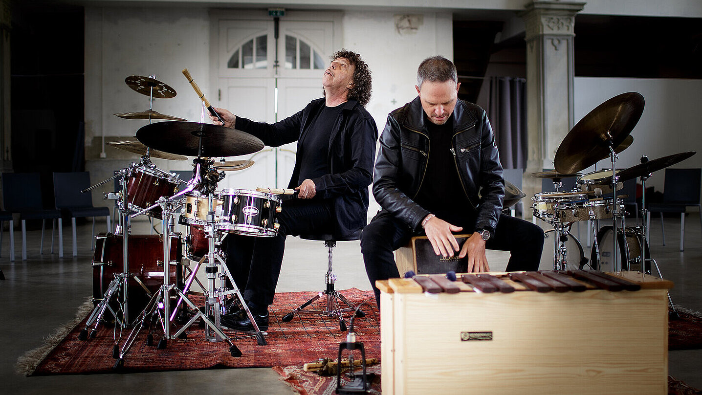 Jérôme Berney et Alain Tissot, photo par Rolf Perreten