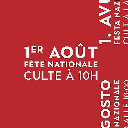 Culte du 1er août 2026