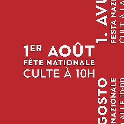 Culte du 1er août 2026
