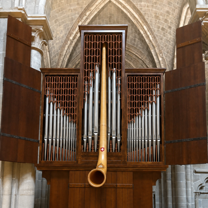 Culte du 1er août accompagné des cors des Alpes de l'Echo du Boiron, et de l'orgue de la Cathédrale de Lausanne